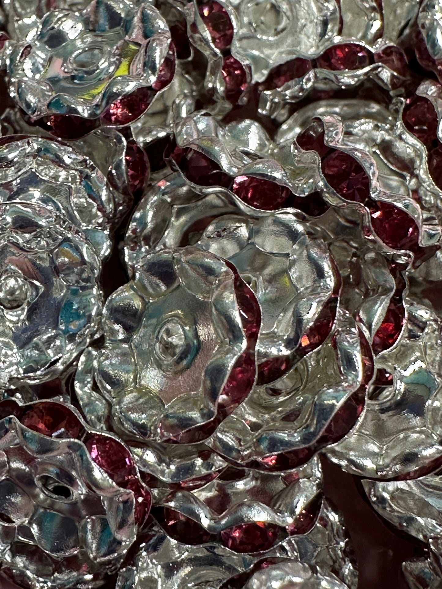 12mm Wavy Pink Spacers ($5/50)