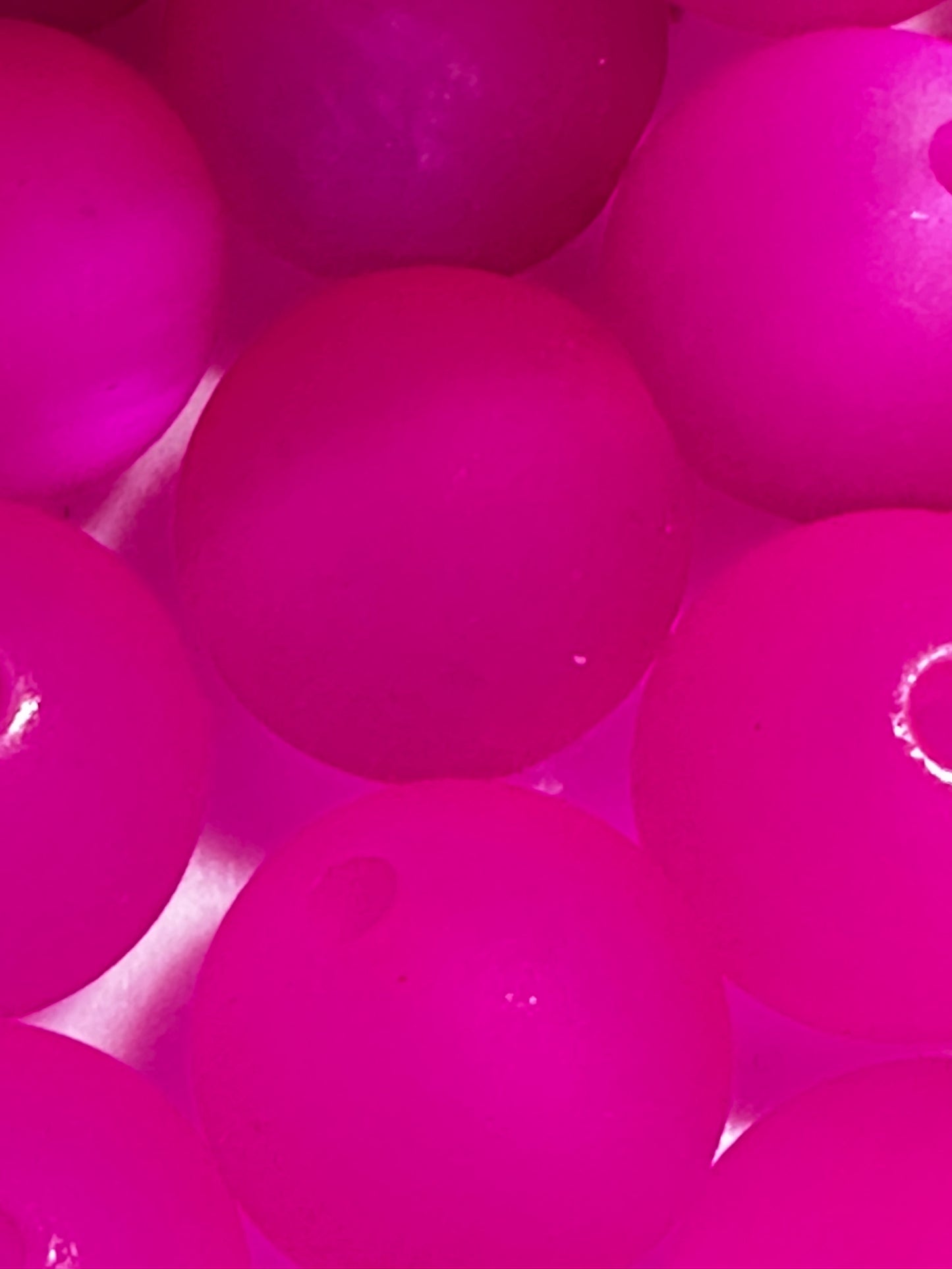 16mm Hot Pink Acrylic Double Layer Cateye