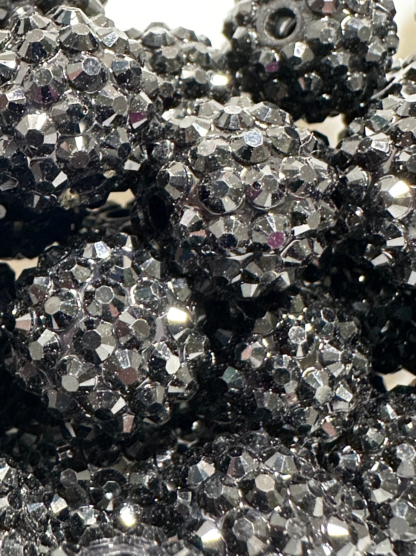 16mm Black Rhinestone Bead