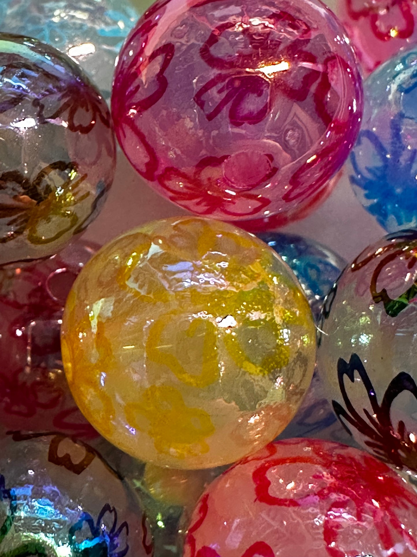 16mm Flower Jelly Beads (10/$3.00)