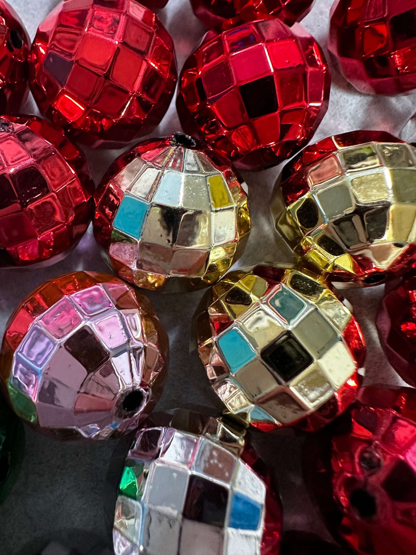 Metallic Disco Beads - Multiple Colors (10/$4.00)