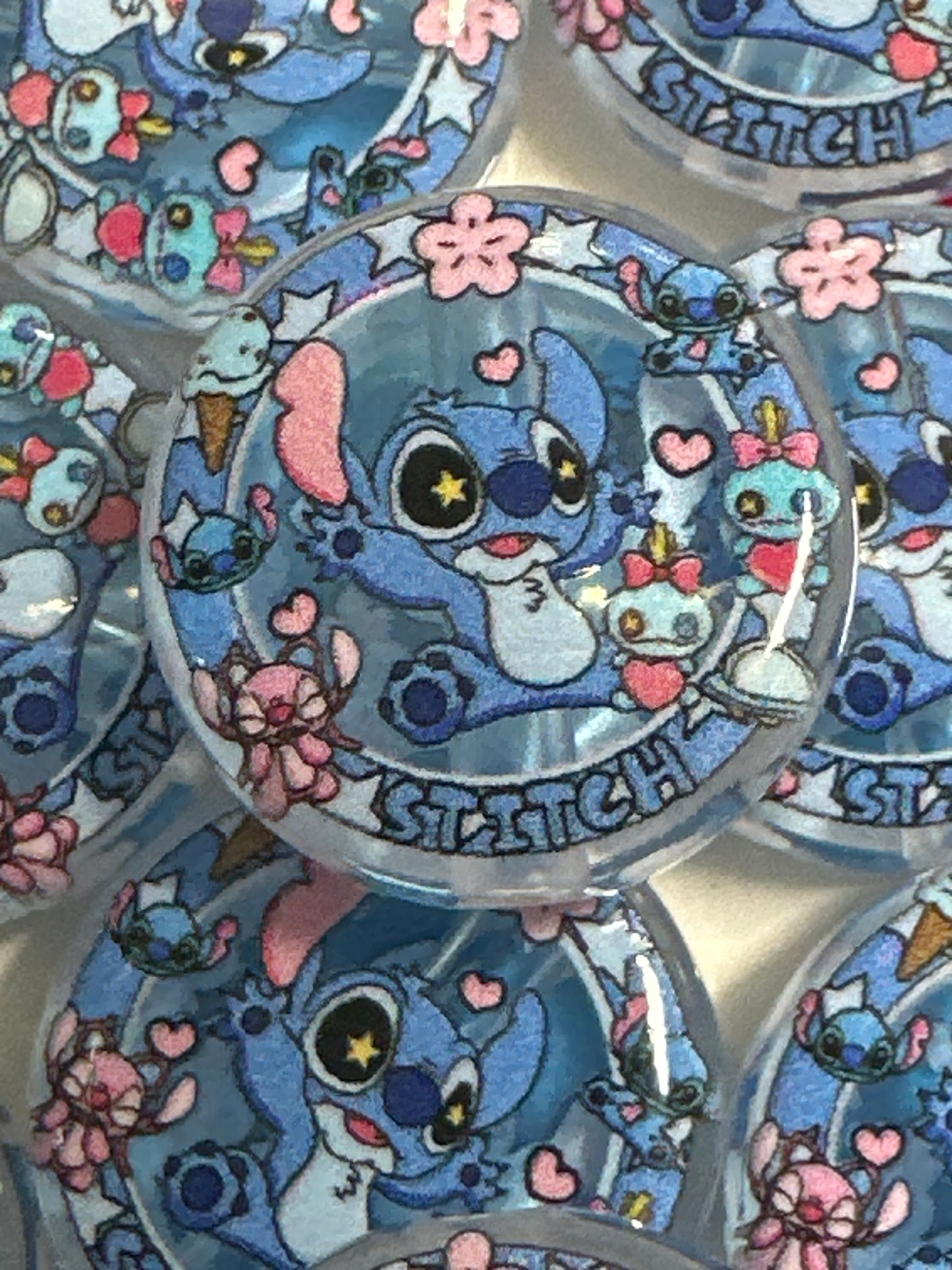 Blue Alien Round Beads