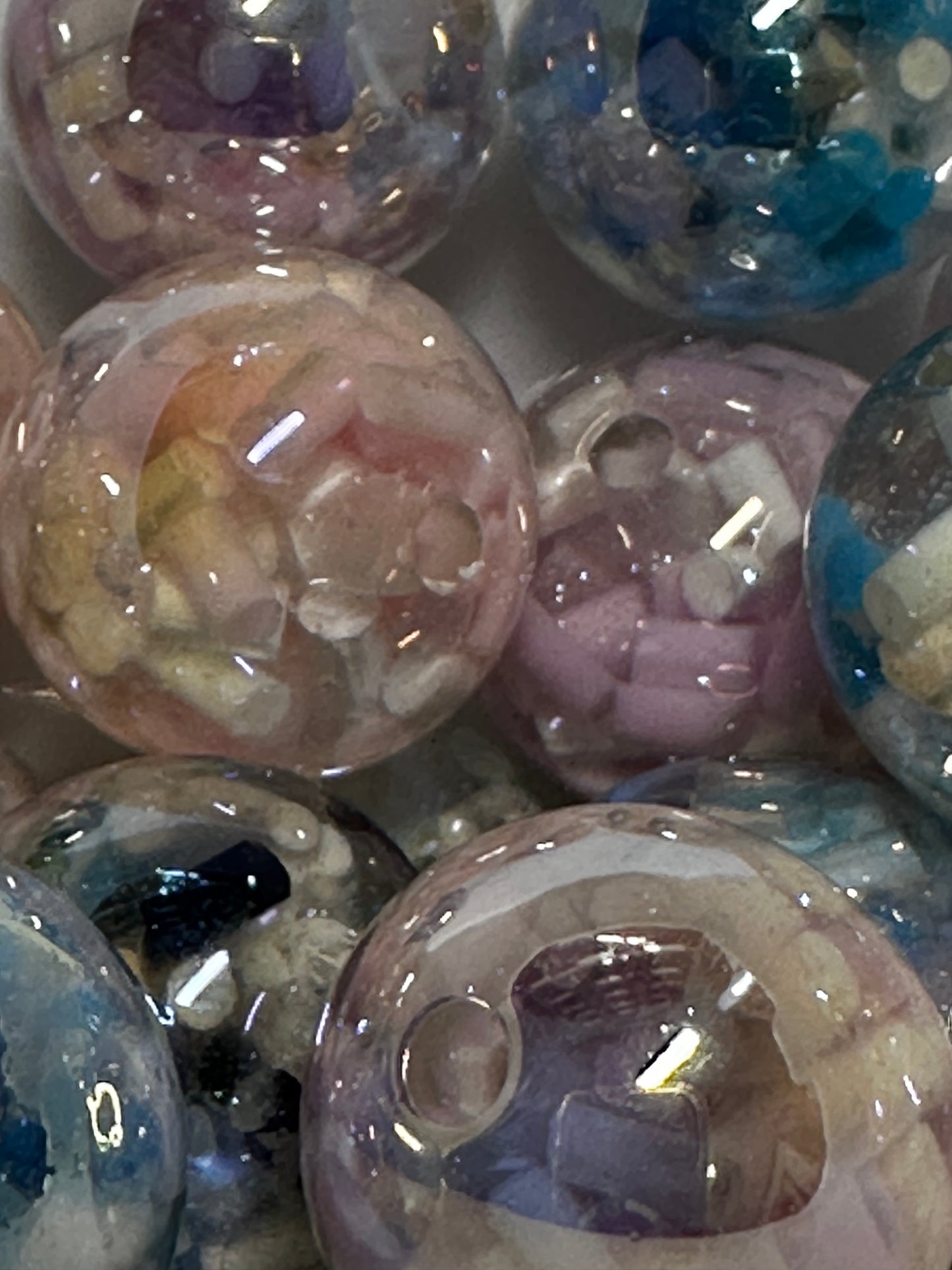 16mm Seed Acrylic Beads-Multiple Colors (10/$3.75)