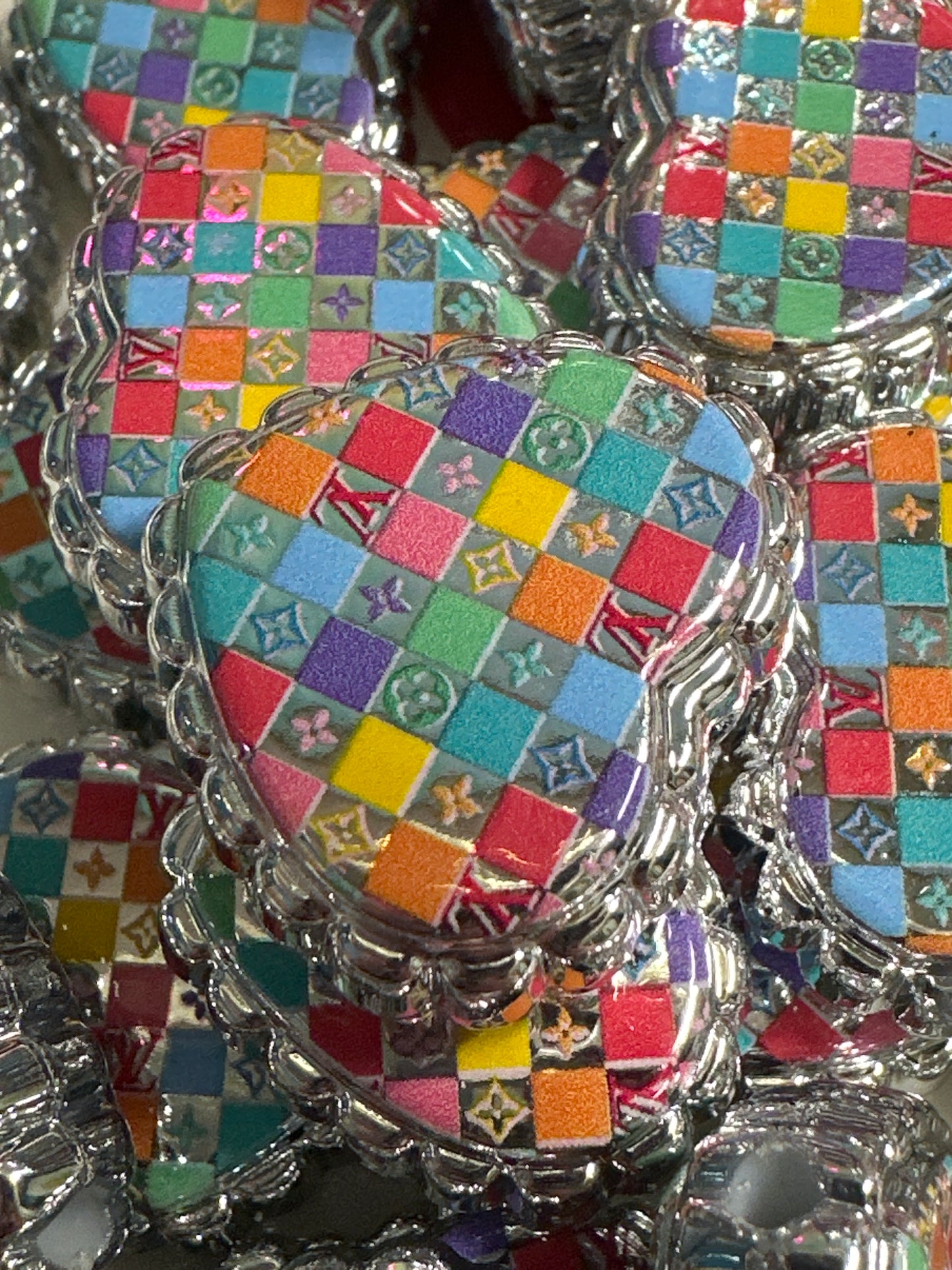 Checkerboard LV Heart