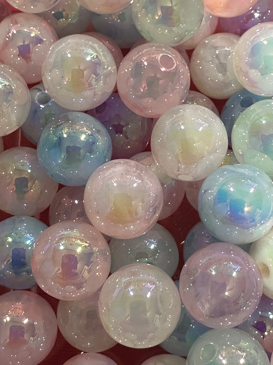 Acrylic Cloudy Beads - Multiple Colors