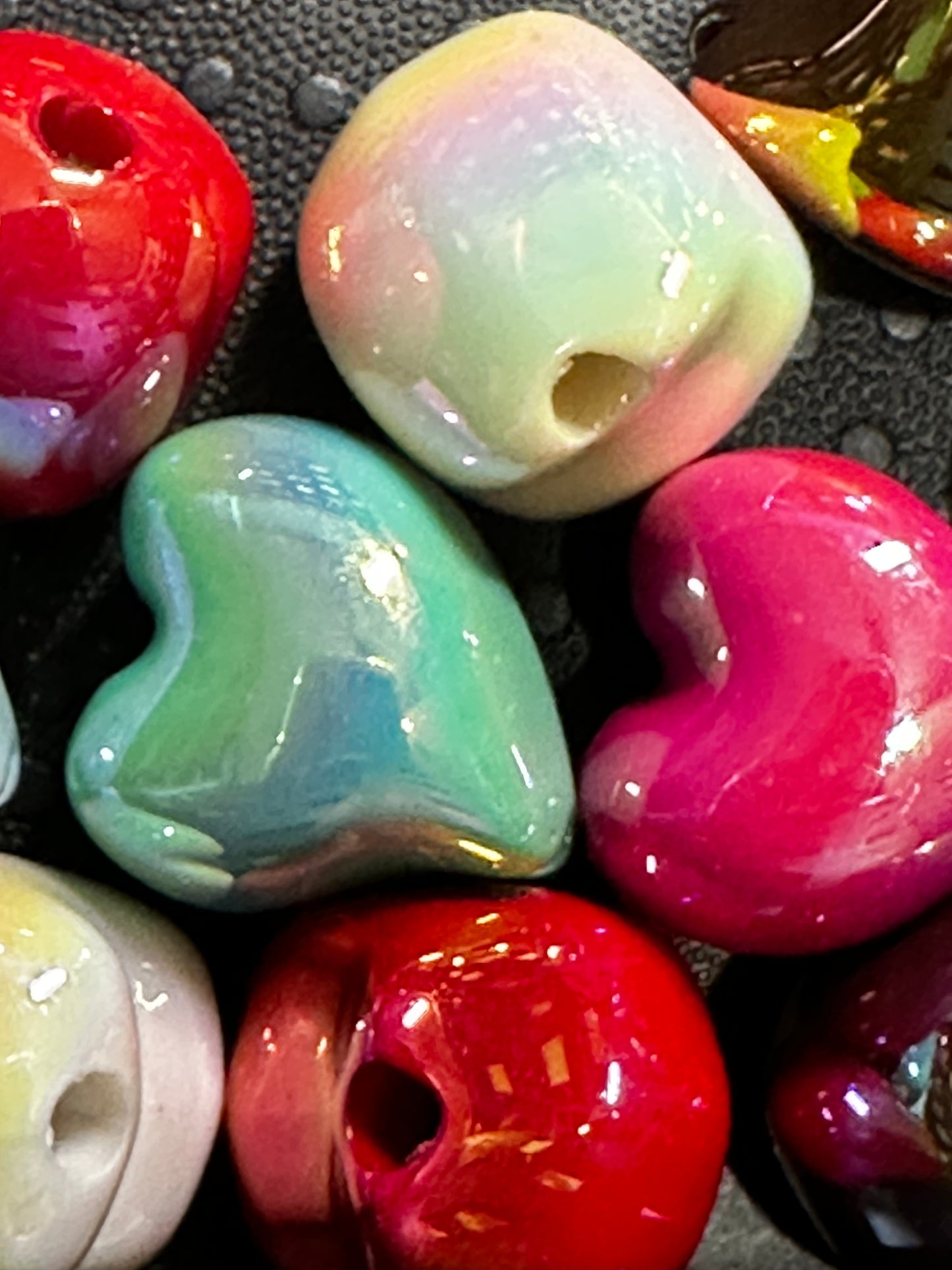 Acrylic Small Hearts - Multiple Colors (5/$1.00)