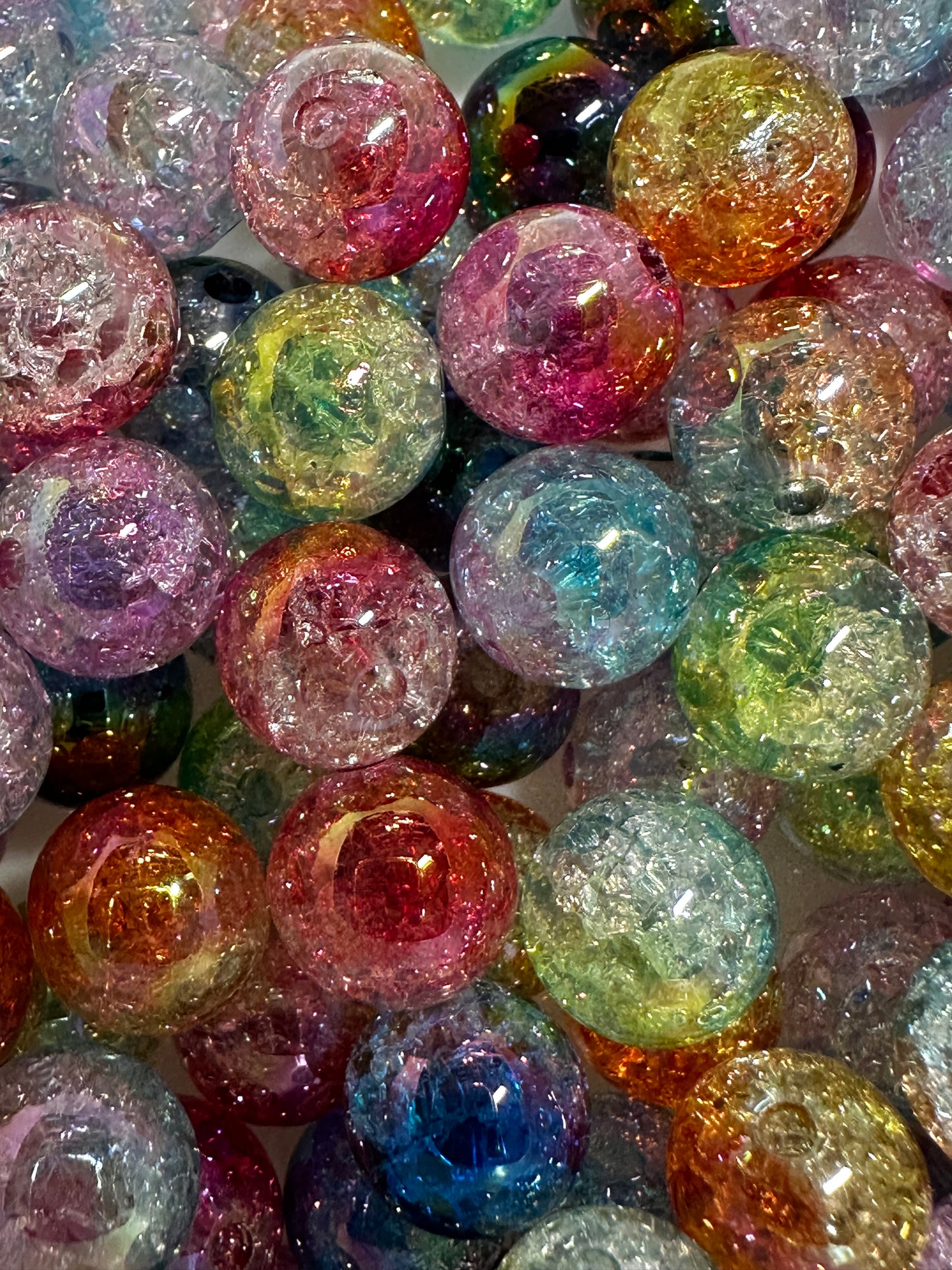 14mm Ombre Acrylic Beads-Multiple Colors (10/$1.50)