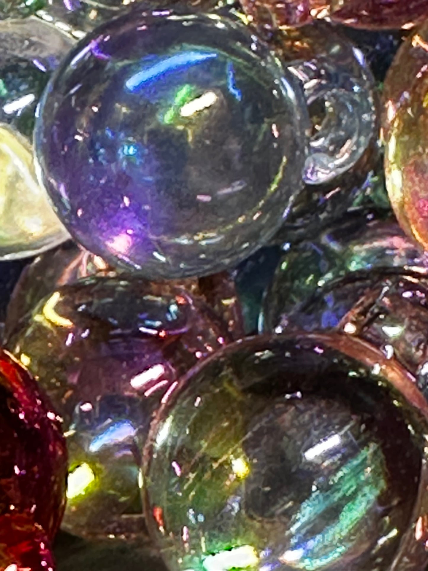 15mm Clear Pendants (10/$3.25) Multiple Colors