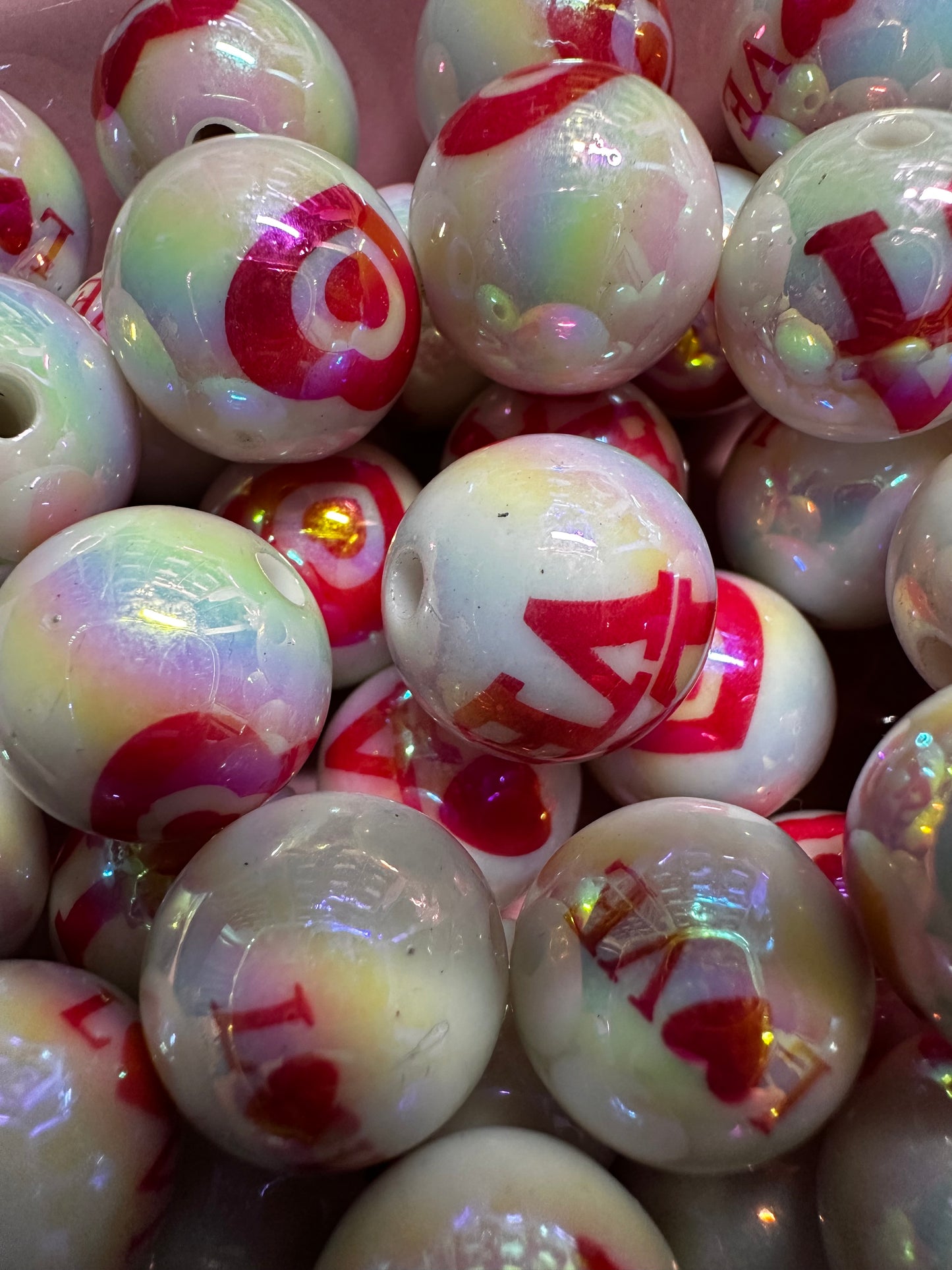 16mm Acrylic Love Bead (10/3.25)