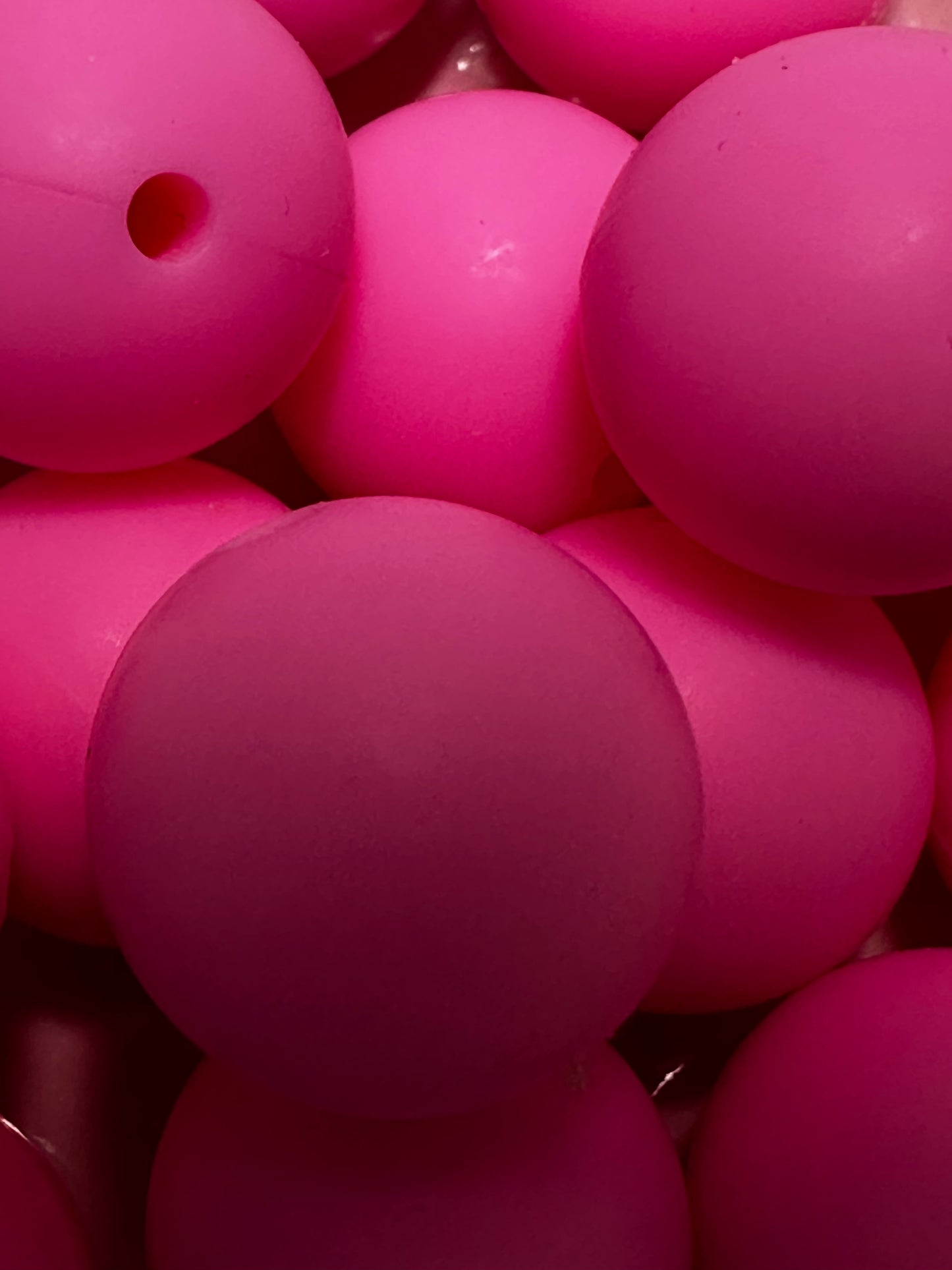 15mm Silicone Beads - Light Pink