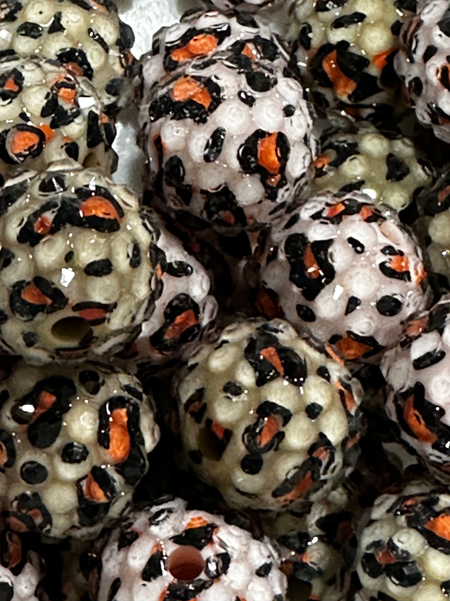 14mm Lepoard Print Rhinestone