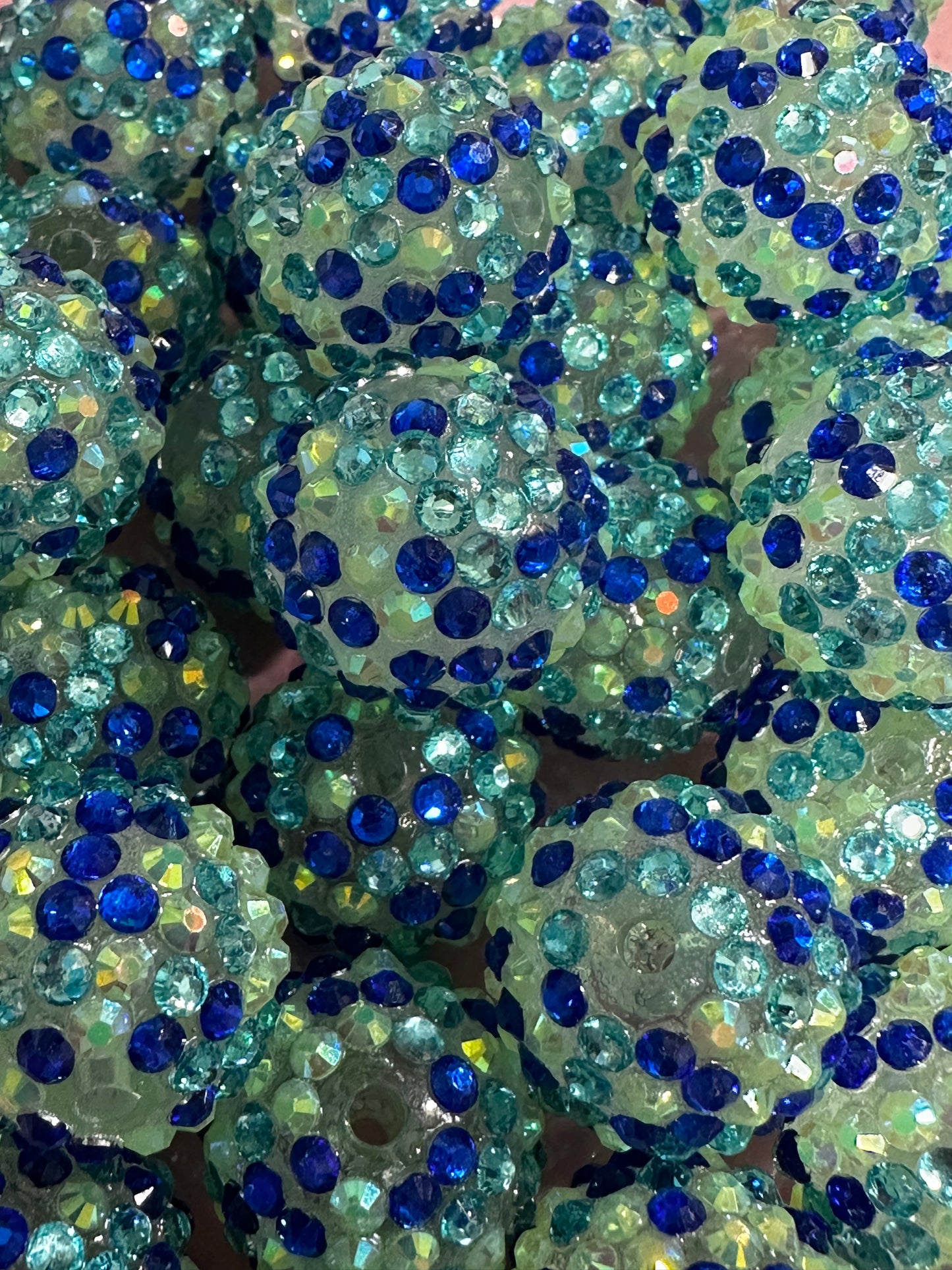 20mm Rhinestone - Blue/Teal