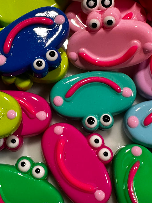 Acrylic Frog Faces - Multiple Colors