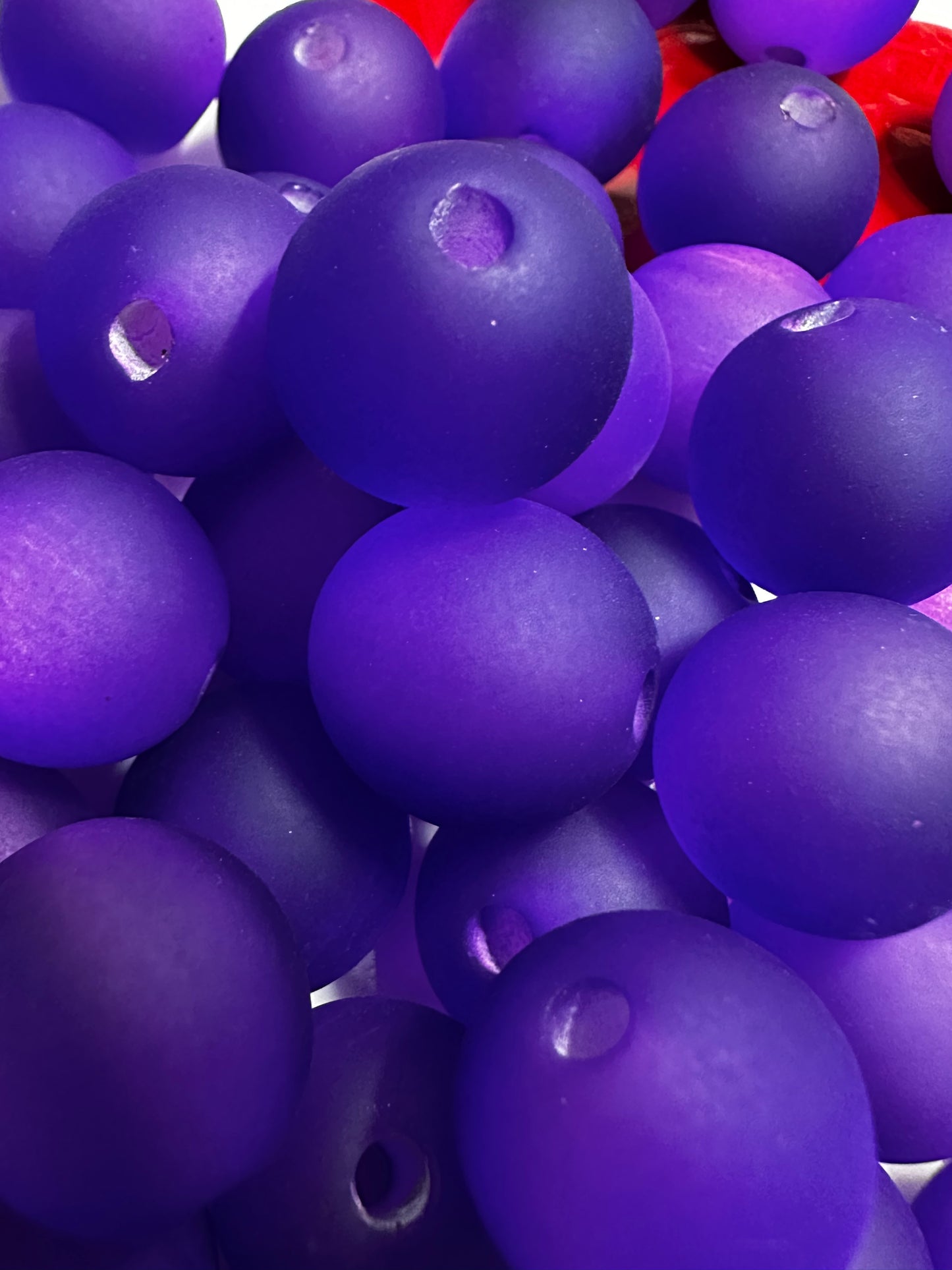 16mm Purple Frosted Cat Eye Beads (10/$3.00)