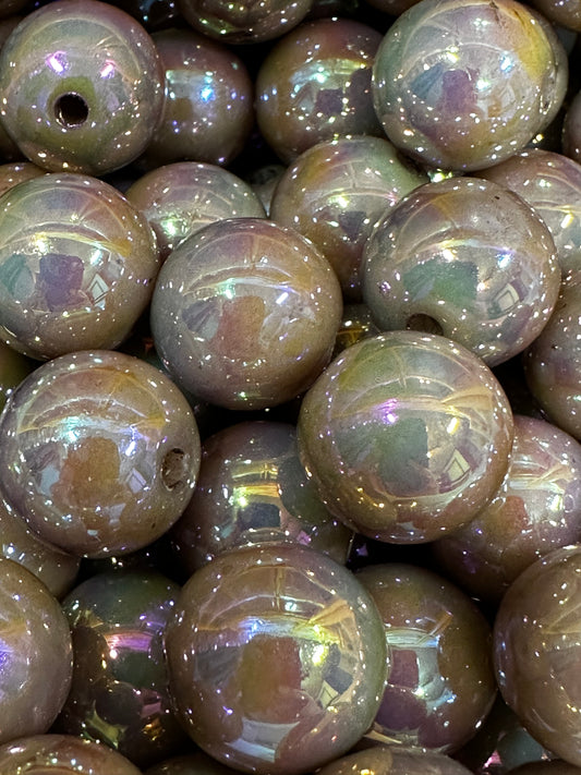 Acrylic Beads Shiny - Brown