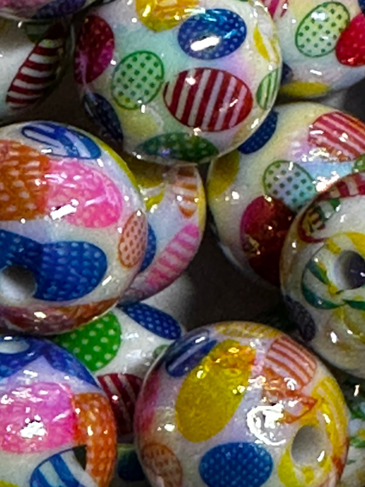 16mm Easter Acrylic Beads