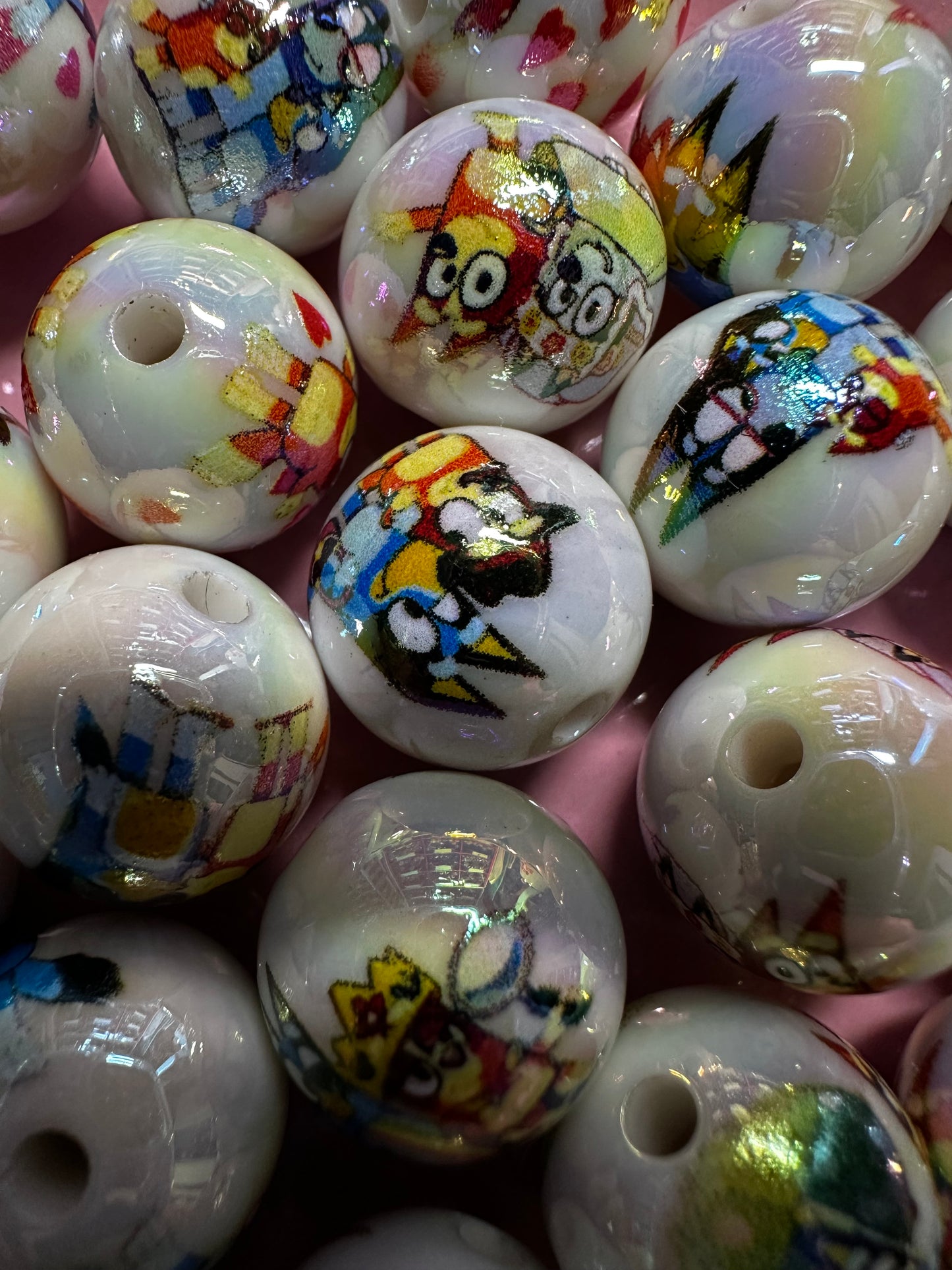 16mm Acrylic Bluey Beads (10/$3.25)