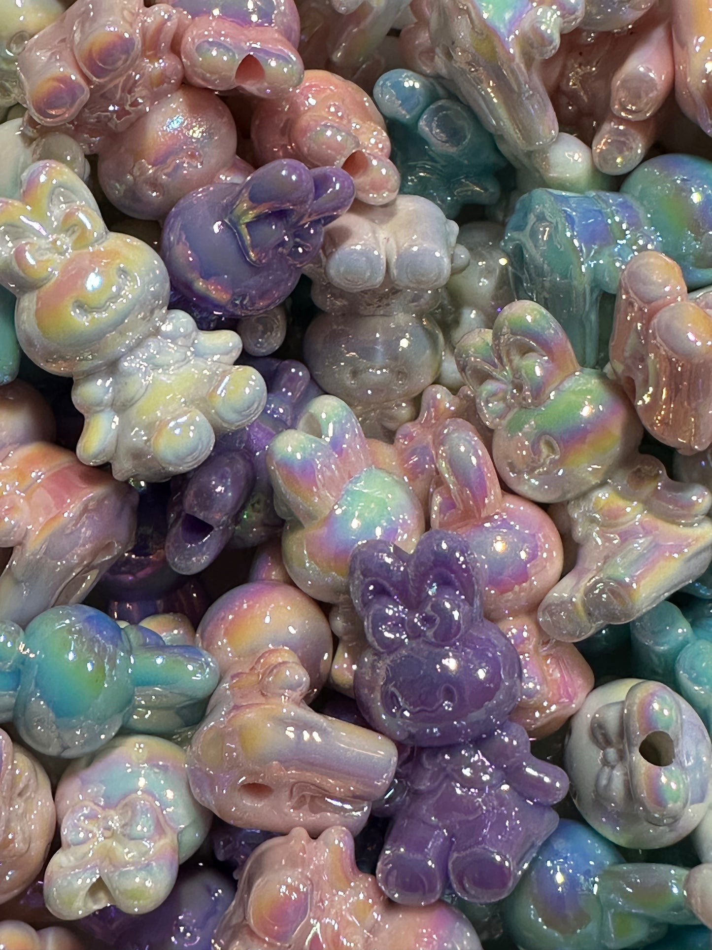 Acrylic Bunnies (Small) Multiple Colors (5/$2.25)