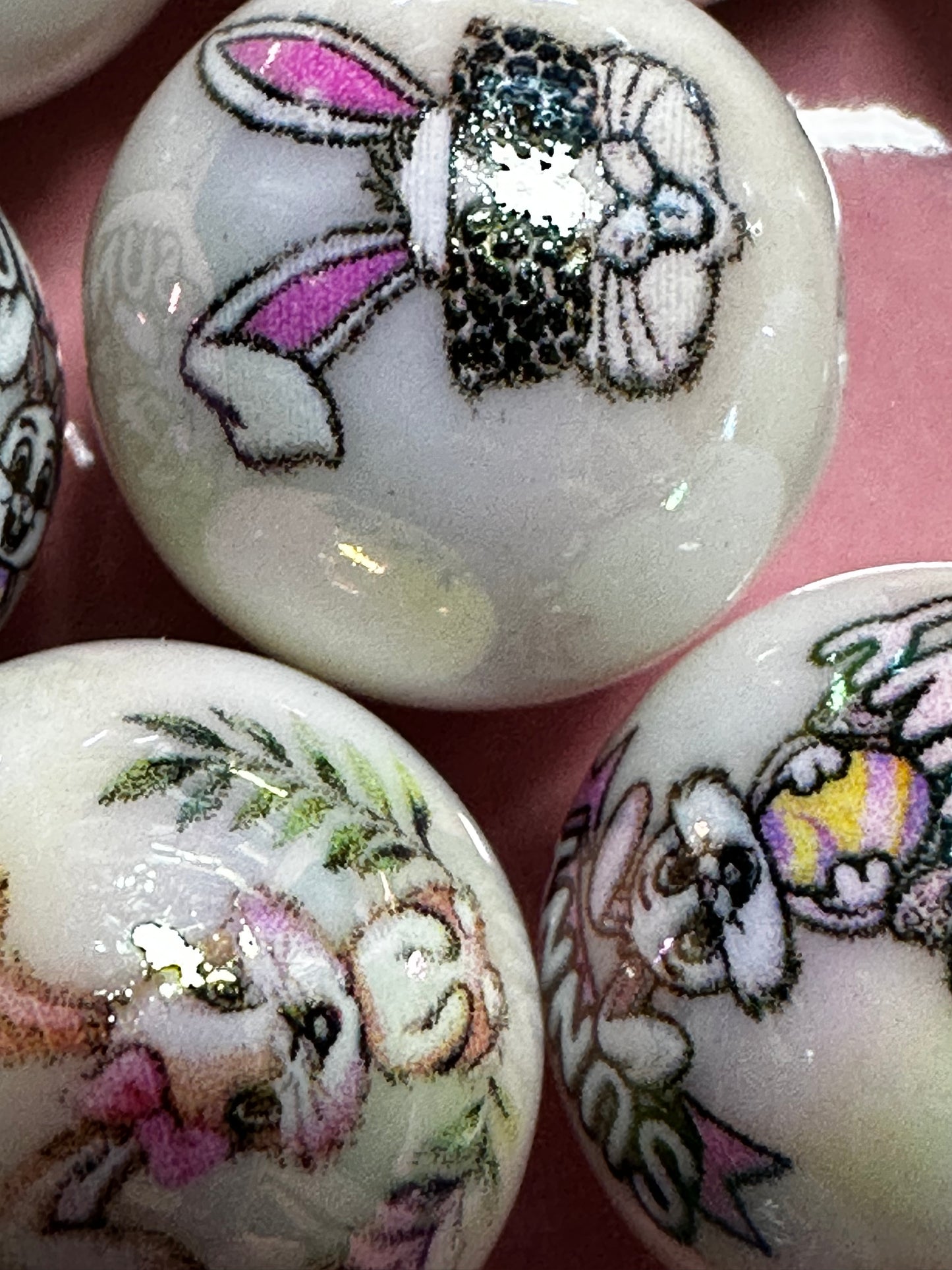 16mm Acrylic Bunny Bead (10/$3.25)