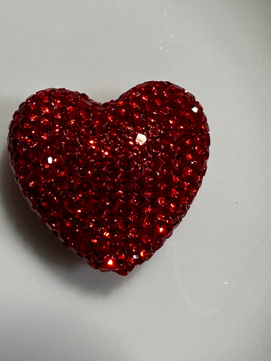 Rhinestone Heart - Red (Large)
