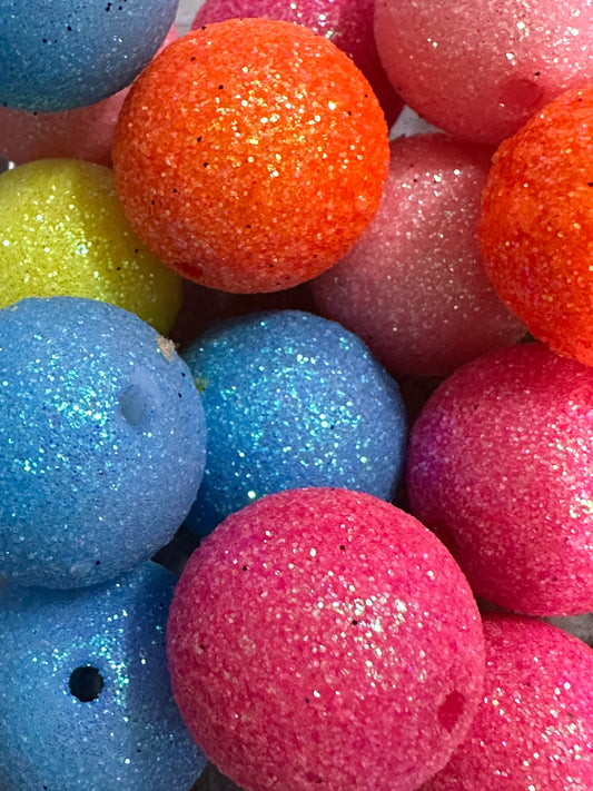 Glitter Beads - Multiple Colors (10/$4.00)