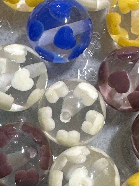 Acrylic Heart Beads - Multiple Colors (10/$3.25)