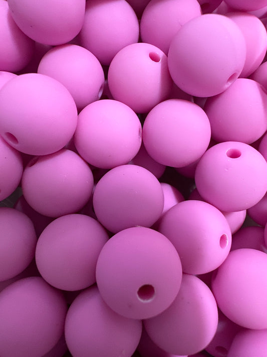 Acrylic Light Pink Silicone Touch Beads