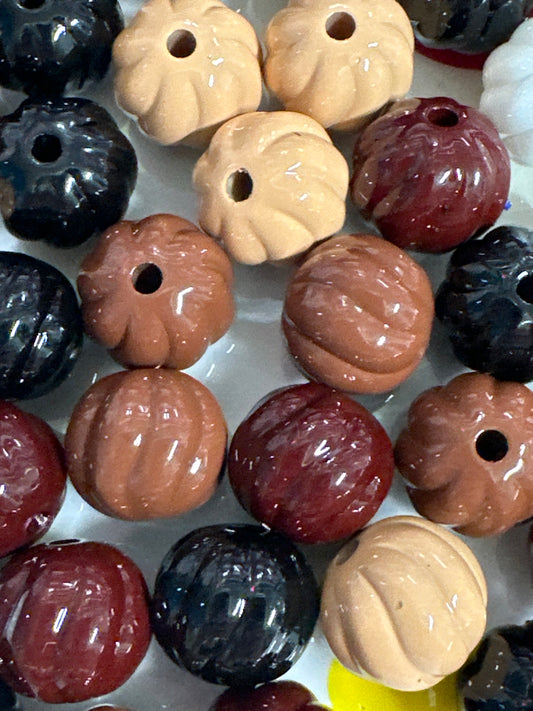 16mm Brown Pumpkin Mix  10/$2