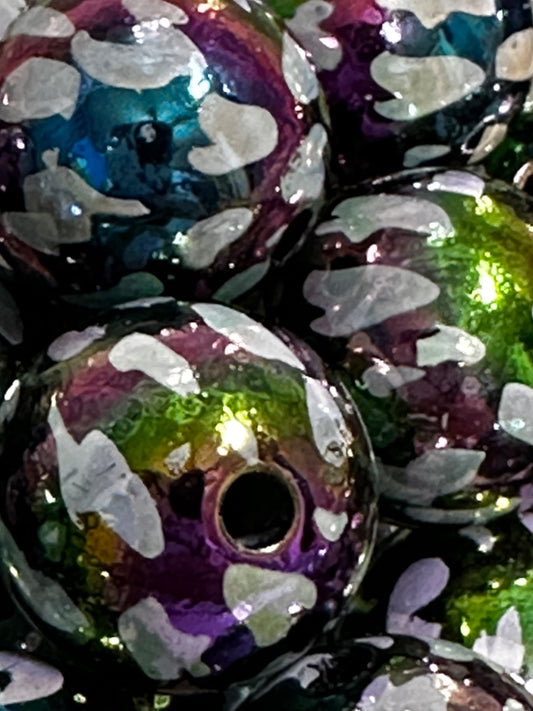 Acrylic Galaxy Cow Beads