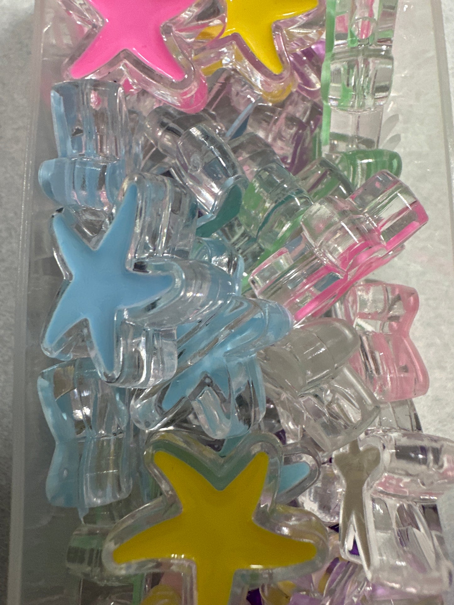 Acrylic Starfish - Multiple Colors (5/$2.00)