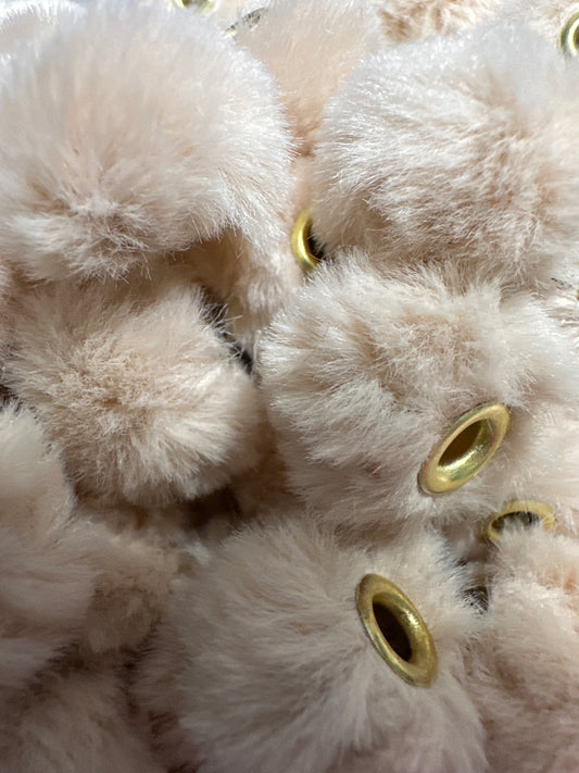 Pom Pom Beads - Tan