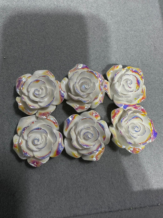 Acrylic White Roses