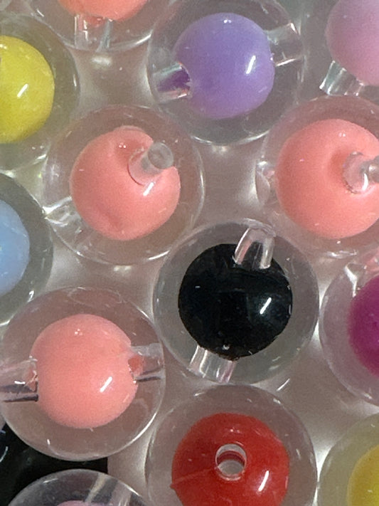 16mm Double Layer Acrylic Beads (10/$3.00)