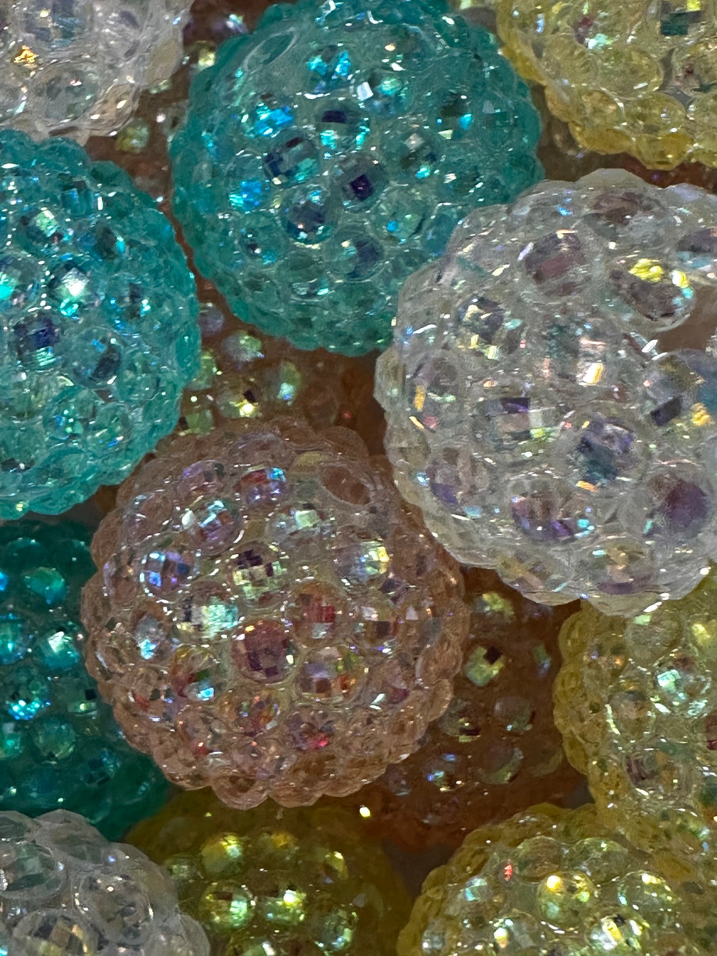 20mm Translucent Jelly Rhinestone-Multiple Colors ~ 5/$2.50