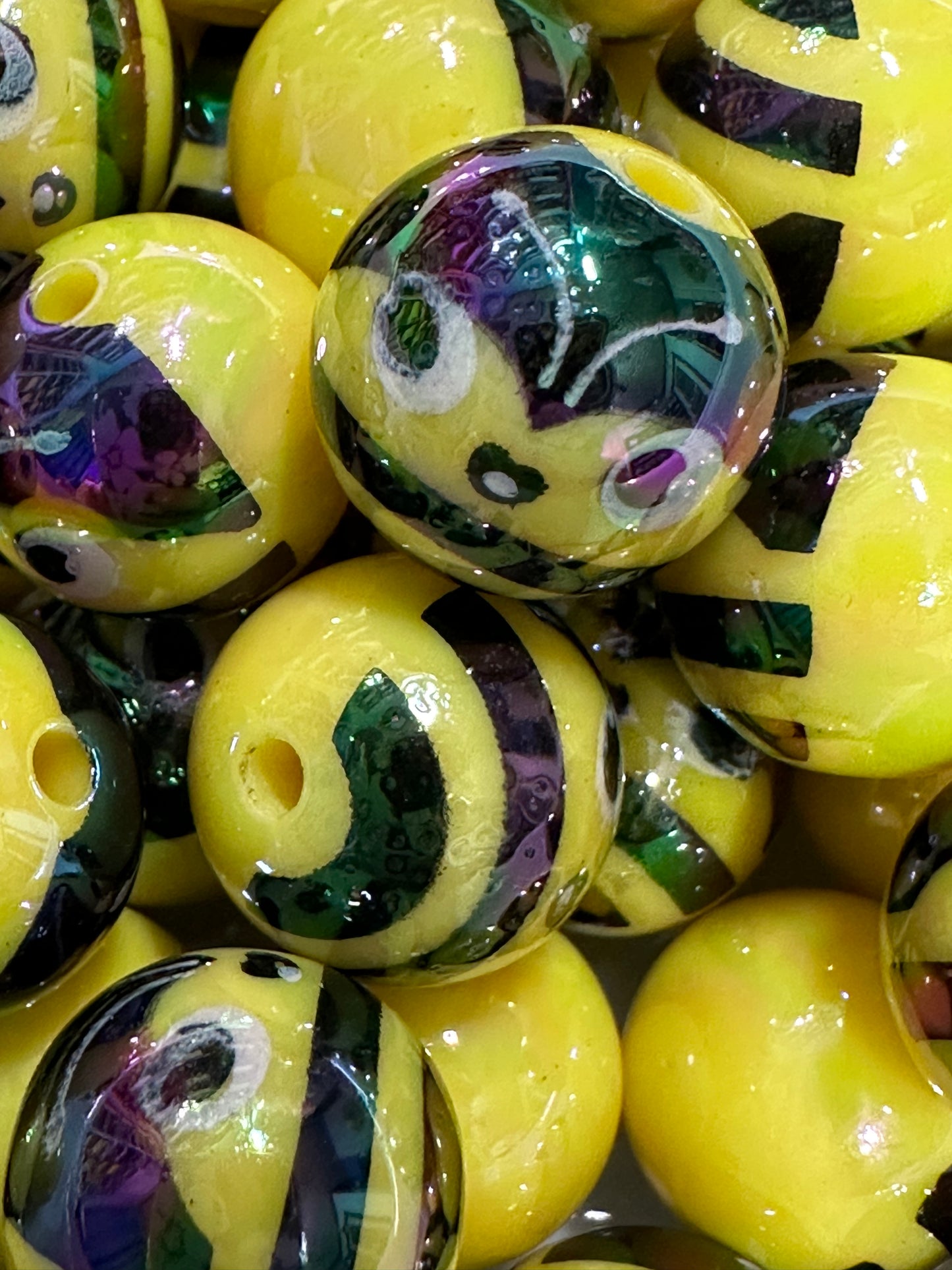 Acrylic Bee Beads