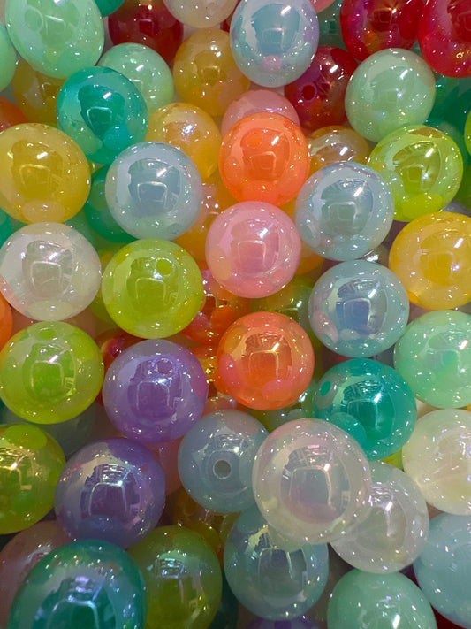 16mm Acrylic Colorful Beads 10/$3.00
