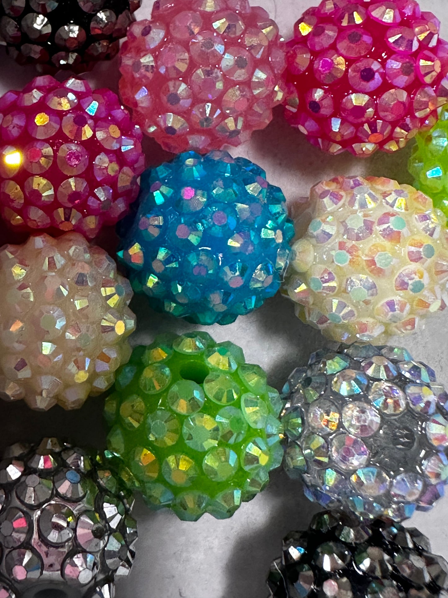 16mm Rhinestones - Multiple Colors ~ 10/$2.75