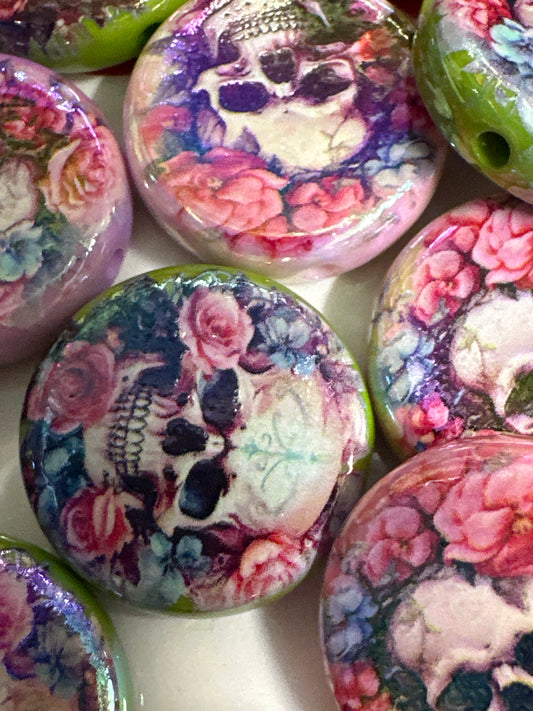 Skull Acrylic Beads (2/$1.00)