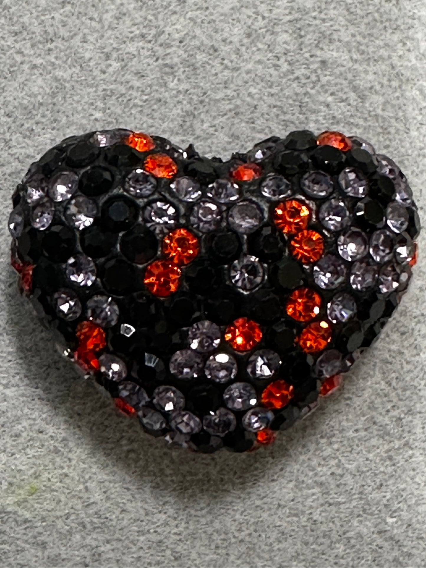 Rhinestone (Purple,Black,Orange) Heart