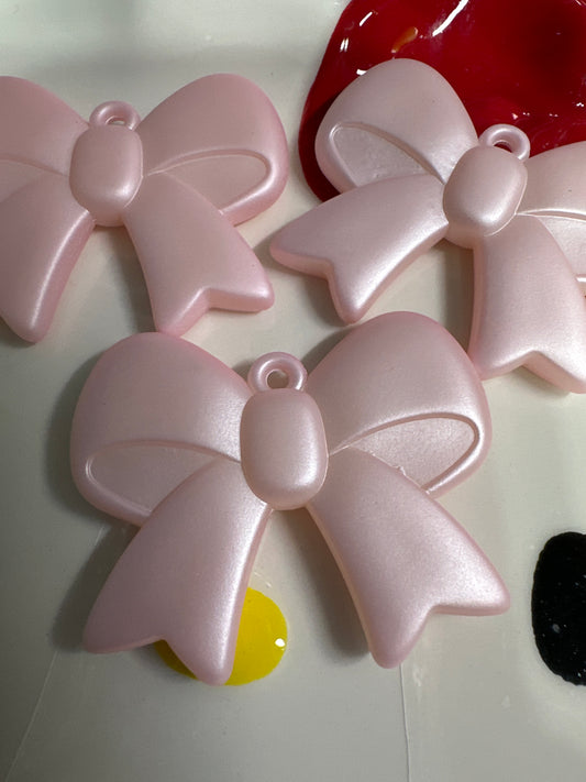 Pink Bow Pendent