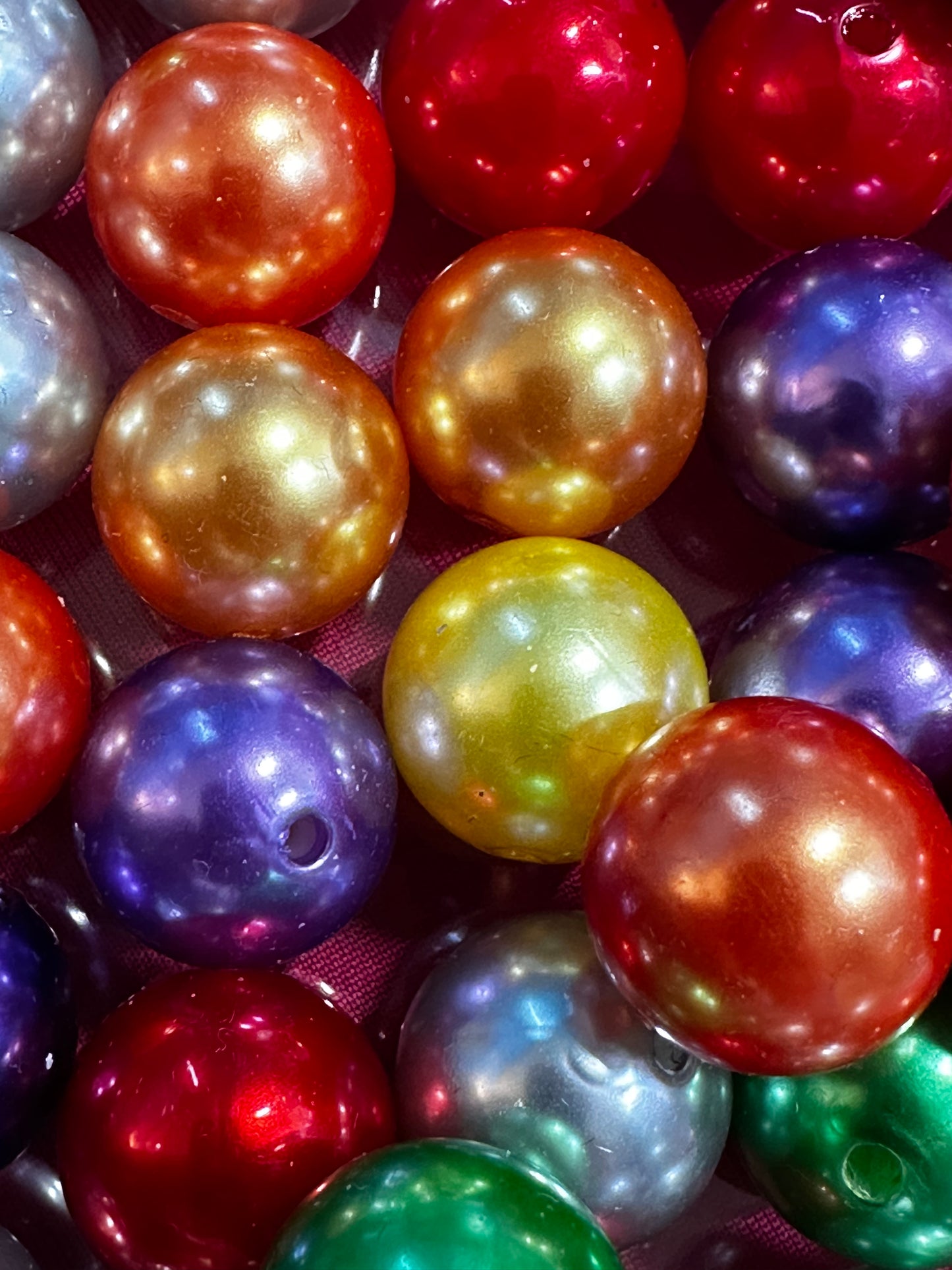 Acrylic Pearl Beads - Multiple Colors 10/$4.00