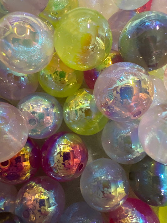 Acrylic Colorful Galaxy Mix Beads - Multiple Colors (10/$4.00)