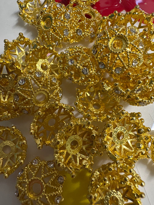 Gold Bead Caps
