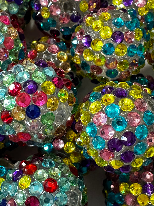 20mm Multi Color Rhinestones