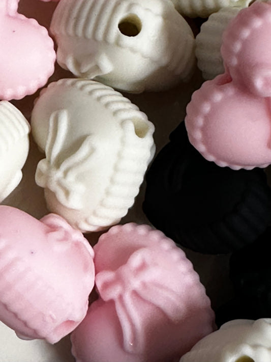 Black, White and Pink Hearts with Bows (2/$1.00)