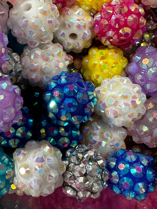 12mm Rhinestones - Multiple Colors ~ 10/$2.25