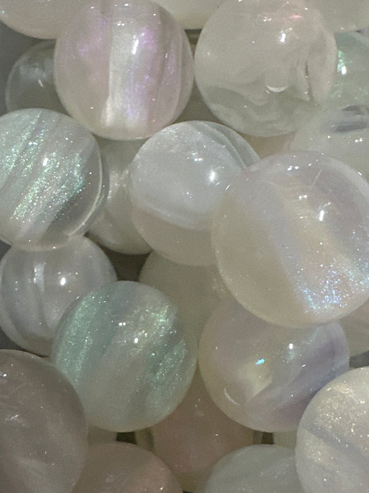 White Galaxy Beads