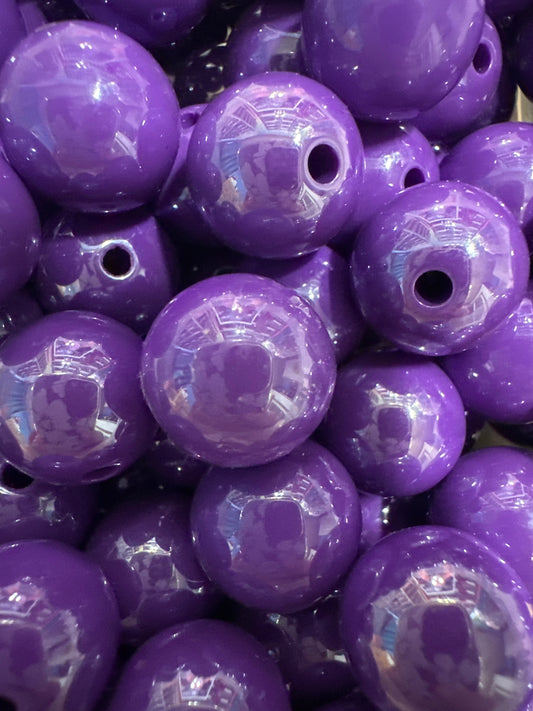 Acrylic Purple Beads