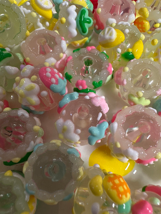 Fruit Hand Painted Beads (10/$3.00)