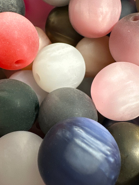 20mm Acrylic Frosted Cateye Beads 10/$4.50